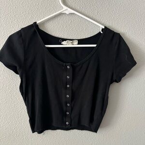 Cropped Button up Tee